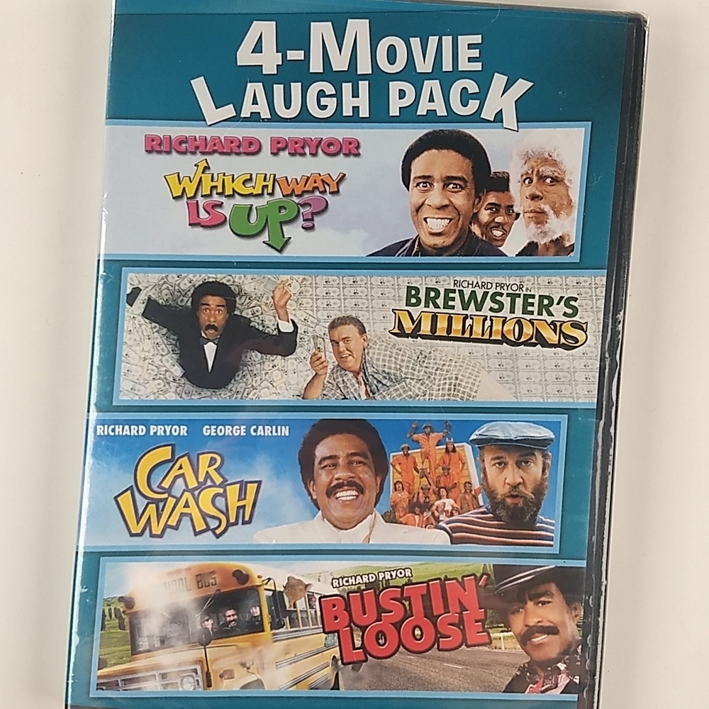 Richard Pryor 4 Movie Collection DVD Set, Factory Sealed